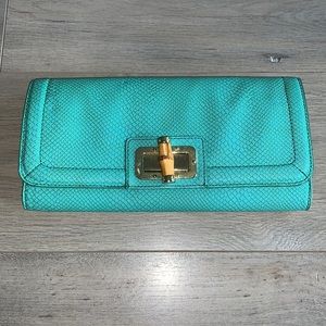 Banana Republic Aqua Green Clutch